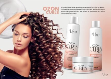 LINHA OZON CURLS - SHAMPOO, MÁSCARA, ATIVADOR