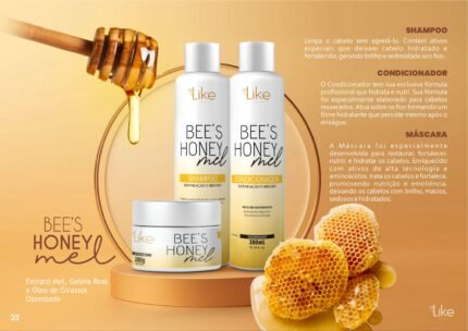 LINHA BEE'S HONEY MEL - SHAMPOO, CONDICIONADOR, MÁSCARA